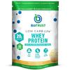 BioTrust Low Carb Lite, 20 Grams of Grass-Fed Whey Protein Isolate, 100 Calories, ProHydrolase Digestive Enzymes, Non-GMO, Free from Soy and Gluten, rBGH-Free (14 Servings) (Vanilla Cupcake) view 1