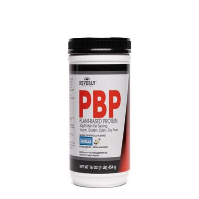 Beverly International PBP, Plant Based Protein. Vegan, Gluten, Dairy, Soy-Free. Great Vanilla Taste, Smooth, Easy to Digest, 21g Protein per Serving, (15 Servings) 1lb. Complete Amino Acid Profile.