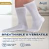 Pembrook 6 Pairs Diabetic Socks with Grippers for Men & Women - 12 Colors Neuropathy Socks for Women | Edema view 3
