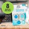 Dr. Tung's Snap-On Toothbrush Cover Caps 2 Count - Toothbrush Head Cover, Travel Case, 60 Days Protection Each, Comes with 4 Deodorizing Discs - (Pack of 6), Assorted Colors view 4