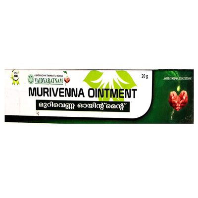 Vaidyaratnam Murivenna Ointment 20gram (Pack of 4)| Ayurvedic Products | Ayurveda Products | Vaidyaratnam Products