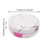 Honbay Fashion Marble Contact Lens Case Portable Contact Lens Box Kit with Mirror (Round) (Rose Red) view 2