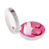 Honbay Fashion Marble Contact Lens Case Portable Contact Lens Box Kit with Mirror (Round) (Rose Red) view 3