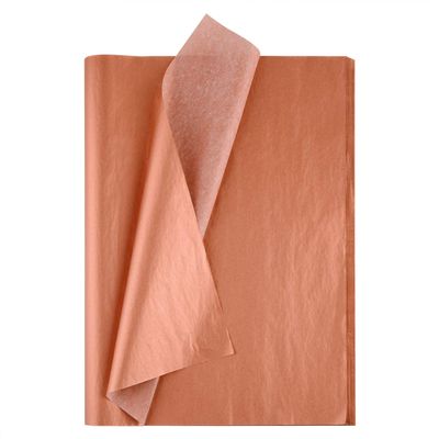 MIAHART 50 Sheets Rose Gold Tissue Paper Bulk 20X14 Inch Gift Wrap Paper Bulk Gift Wrapping Accessory Wrap for Wedding Birthday Party Favor Decor DIY Fringes Shredded Fill Confetti (Rose Gold)