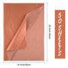 MIAHART 50 Sheets Rose Gold Tissue Paper Bulk 20X14 Inch Gift Wrap Paper Bulk Gift Wrapping Accessory Wrap for Wedding Birthday Party Favor Decor DIY Fringes Shredded Fill Confetti (Rose Gold) view 2