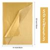 MIAHART 50 Sheets Metallic Gold Tissue 20X14 Inch Gift Wrap Paper Bulk Gift Wrapping Accessory Wrap for Wedding Birthday Party Favor Decor DIY Fringes Shredded Fill Confetti (Gold) view 3