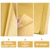 MIAHART 50 Sheets Metallic Gold Tissue 20X14 Inch Gift Wrap Paper Bulk Gift Wrapping Accessory Wrap for Wedding Birthday Party Favor Decor DIY Fringes Shredded Fill Confetti (Gold) view 4