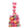 100 Pieces Christmas Treat Candy Bags,Clear Snowflake Cellophane Bags with Twist Ties for Christmas Holiday Party Goody Supplies (Red) view 3