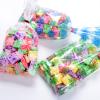 100 Pieces Christmas Treat Candy Bags,Clear Snowflake Cellophane Bags with Twist Ties for Christmas Holiday Party Goody Supplies (Red) view 4