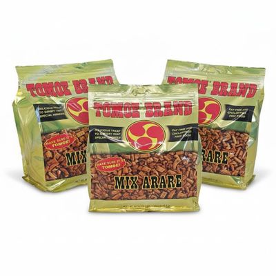 Tomoe Brand Hawaiian Mix Arare Rice Crackers (38 Ounce Bag)-SET OF 3