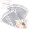 480 PCS Clear Resealable Cellophane Bags 2 Sizes with 180 PCS 3.55 Inches, 300 PCSS 46 Inches Good for Bakery, Snacks, Candle, Soap, Cookie, Cards. view 1