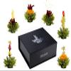 Creano Tea Flowers Mix 6pcs Set Blooming Tea Green Tea in Elegant Magnetic Box with Silver Embossing view 2