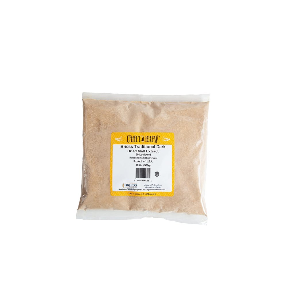 Craft a Brew - Dry Malt Extract for Brew Kit - 1.25 Pounds Traditional Dark - All Purpose Base Extract - For Any Beer Style - Effective Fermentation