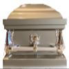 Beautiful Gunmetal/Silver Casket view 1