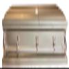 Beautiful Gunmetal/Silver Casket view 2