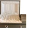 Beautiful Gunmetal/Silver Casket view 3