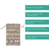 12-Pack 4x6 Reusable Jute Burlap Canvas Gift Bags w. Drawstrings (Merry Christmas, Small) - for Presents, Party Favors, Retail, Samples by TheDisplayGuys view 3