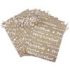 12-Pack 8x10 Reusable Jute Burlap Canvas Gift Bags w. Drawstrings (Merry Christmas, Large) - for Presents, Party Favors, Retail, Samples by TheDisplayGuys view 3