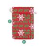 12-Pack 4x6 Reusable Red Jute Burlap Gift Bags w. Drawstrings (Christmas Letters, Small) - for Presents, Party Favors, Retail, Samples by TheDisplayGuys view 2
