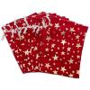 12-Pack Red Velvet Christmas Gift Bags w/Drawstring - Large (Gold Stars 6x8) - garment pouches for Party Favor, Goodie by The Display Guys view 3