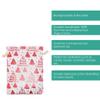 12-Pack 4x6 Reusable Cotton Canvas Muslin Gift Bags w. Drawstrings (Christmas Tree, Small) - for Presents, Party Favors, Retail, Samples by TheDisplayGuys view 4
