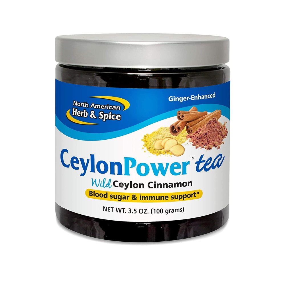 NORTH AMERICAN HERB & SPICE CeylonPower Tea - 90g - Supports Immune System & Metabolism - Non-GMO - 50 Servings