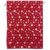 12-Pack Red Velvet Christmas Gift Bags w/Drawstring - XXLarge (Gold Stars 12x16) - garment pouches for Party Favor, Goodie by The Display Guys view 1