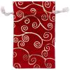 12-Pack Red Velvet Christmas Gift Bags w/Drawstring - Medium (Gold Swirls 4x6) - garment pouches for Party Favor, Goodie by The Display Guys view 1