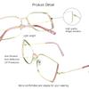 VisionGlobal Blue Light Blocking Glasses for Women, Anti Eyestrain, Computer Reading, TV Glasses, Stylish Square Frame, Anti Glare(Pink,+0.75 Magnification) view 2