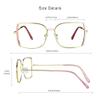 VisionGlobal Blue Light Blocking Glasses for Women, Anti Eyestrain, Computer Reading, TV Glasses, Stylish Square Frame, Anti Glare(Pink,+0.75 Magnification) view 3