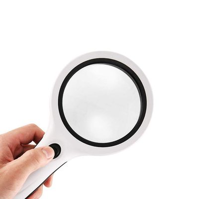 Handheld Magnifier 30x Magnifying Glass with LED Light Magnifying Mirror 3 Dimming Modes Magnifying Lens for Home Learning Reading and Fault Finding