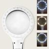 Handheld Magnifier 30x Magnifying Glass with LED Light Magnifying Mirror 3 Dimming Modes Magnifying Lens for Home Learning Reading and Fault Finding view 2