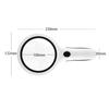 Handheld Magnifier 30x Magnifying Glass with LED Light Magnifying Mirror 3 Dimming Modes Magnifying Lens for Home Learning Reading and Fault Finding view 4