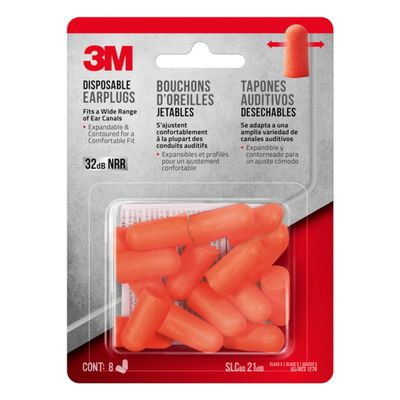 3M DISPS EARPLG 32DB 8PR