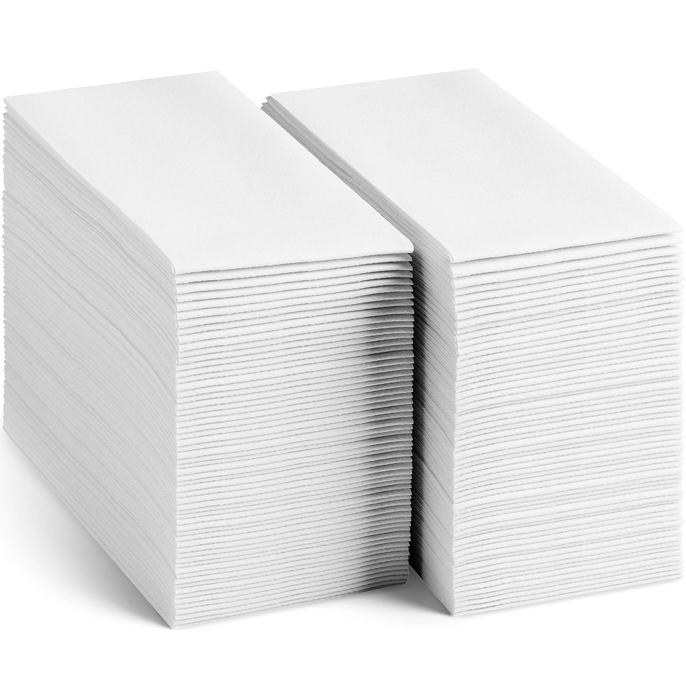 1000-Pack Servietto Disposable Linen-Feel Guest Towels [Pack of 1000] - Disposable Cloth-Like Hand Towels, Made In USA - Soft and Absorbent Paper Napkin for Kitchen, Bathroom, Party, Wedding, Or Event