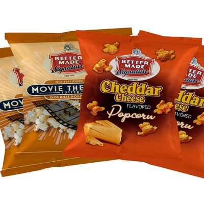 Better Made Special Cheddar Cheese & Movie Theater Butter Popcorn Variety Pack (4) x 8oz (Pack of 4)