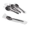 Individually Wrapped Heavy Weight Black Plastic Soup Spoon (PP) (100) view 1