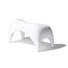 TUSHY Ottoman: Squatting Toilet Stool | Squatting Position Helps Improve Bowel Health, Reduce Strain & Relieve Constipation | 9" Tall, White view 1