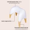 TUSHY Ottoman: Squatting Toilet Stool | Squatting Position Helps Improve Bowel Health, Reduce Strain & Relieve Constipation | 9" Tall, White view 4