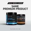 Kaged Intra-Workout Powder In-Kaged BCAAs, L-Citrulline & Beta-Alanine for Endurance 124mg Organic PurCaf Caffeine Coconut Water Powder 20 Servings Blue Raspberry view 4