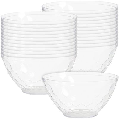 Stunning White Embossed Bowls - 9" (Pack of 25) - Premium Quality, Unique & Eye-Catching Tableware - Ideal for Any Event