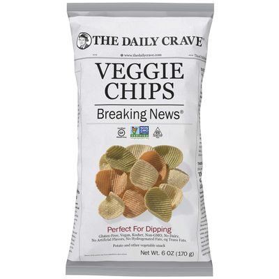 The Daily Crave Veggie Chips - Perfect For Dipping - Case of 8-6 oz