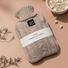OliviaLiving Small Cute Hot Water Bottle with Knit Cover, 1L Hot Water Bag for Children, Hot and Cold Compress, Hand Feet Warmer, Neck and Shoulder Pain Relief view 2