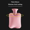 OliviaLiving Small Cute Hot Water Bottle with Knit Cover, 1L Hot Water Bag for Children, Hot and Cold Compress, Hand Feet Warmer, Neck and Shoulder Pain Relief view 3