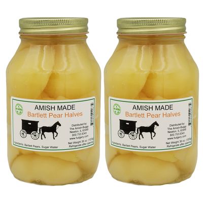 Amish Made Canned Fruit (Bartlett Pear Halves (2-32 oz. Jars))