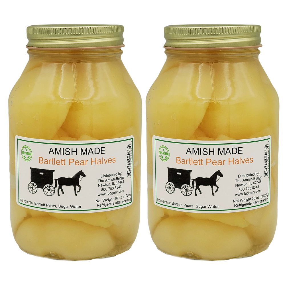 Amish Made Canned Fruit (Bartlett Pear Halves (2-32 oz. Jars))