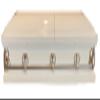 New Beautiful Solid White Casket/Silver Hardware/White Interior Comes in Several Colors and Styles! view 2