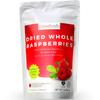 powbab Dried Raspberries Whole - 100% USA Grown Organic Raspberries. No Sugar Added, No Oil, No Juice Concentrate. Unsweetened Dehydrated Fruit. Not Freeze Dried, Frozen or Fresh. For Baking (3 oz) view 1