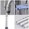 RTY-BY Economy Shower Chairs for The Elderly or Disabled with Arms and Back - Adjustable Shower Bench, Bariatric Rated Bath Seat for Larger Users, 150kg Capacity, Blue view 4