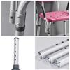 RTY-BY Shower Chairs Bathroom Stools for The Elderly or Disabled with Armrest and Back | Shower Seat Adjustable Height | Bariatric Rated Bath Bench, Plastic Seat, Pink view 4